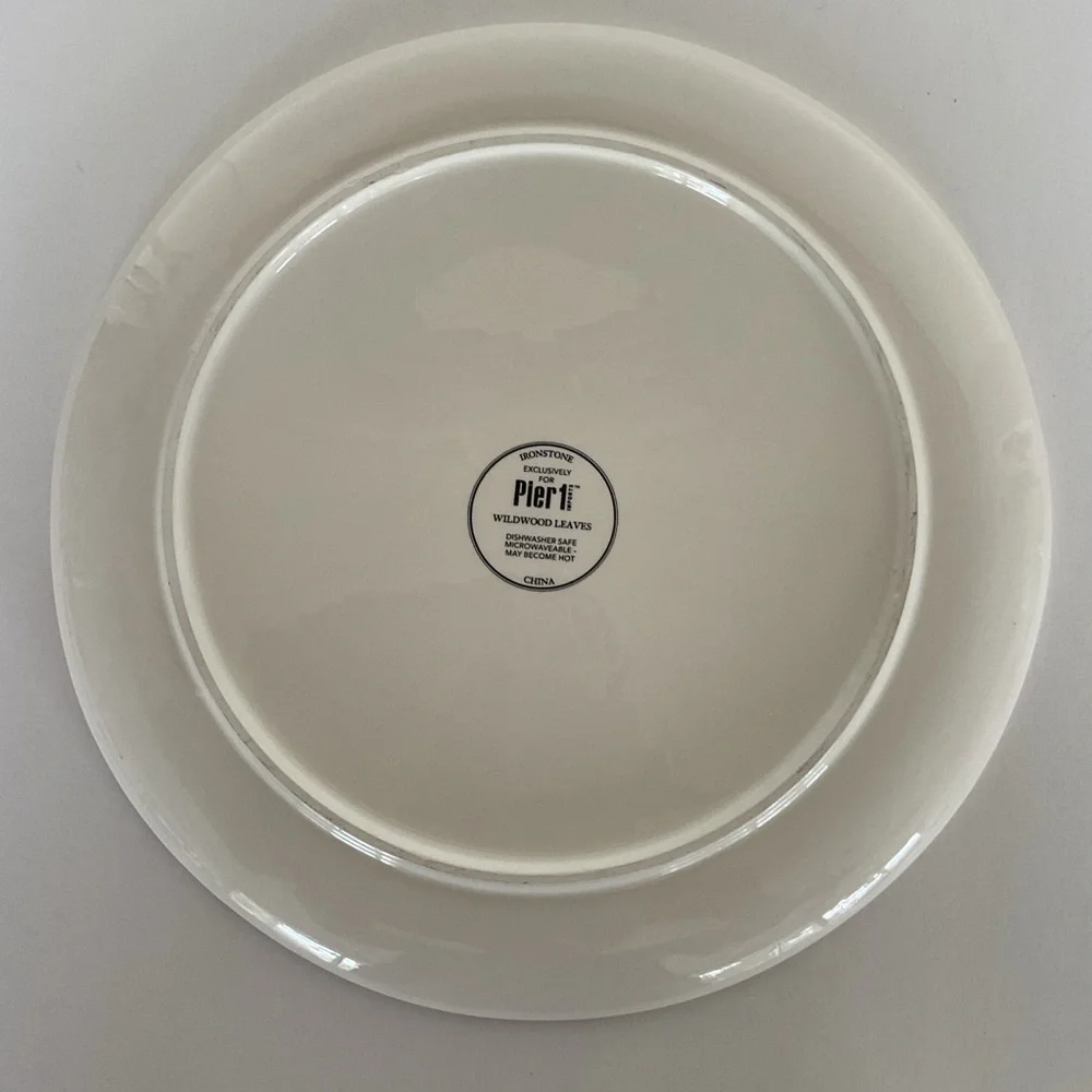 Pier 1 Wildwood Leaves dinner plate